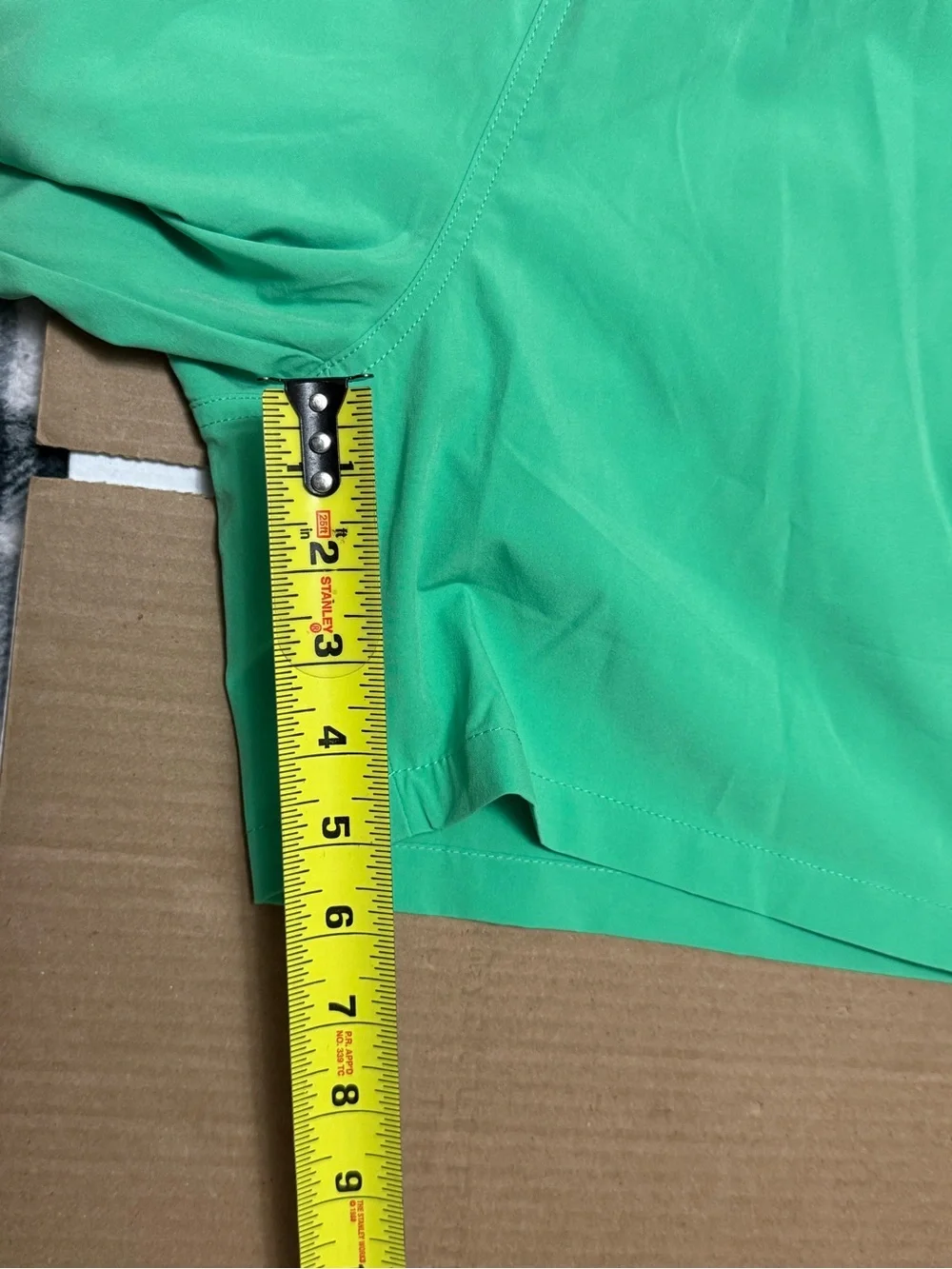 Polo Ralph Lauren Bright Green Men’s Swim Trunks with Drawstring Mesh Lining